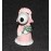 Peanuts Snoopy PVC Wedding Bride Bright Pink