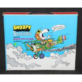 Peanuts Snoopy Mattel Skediddler Airplane Case Playset 1969 Side Panels