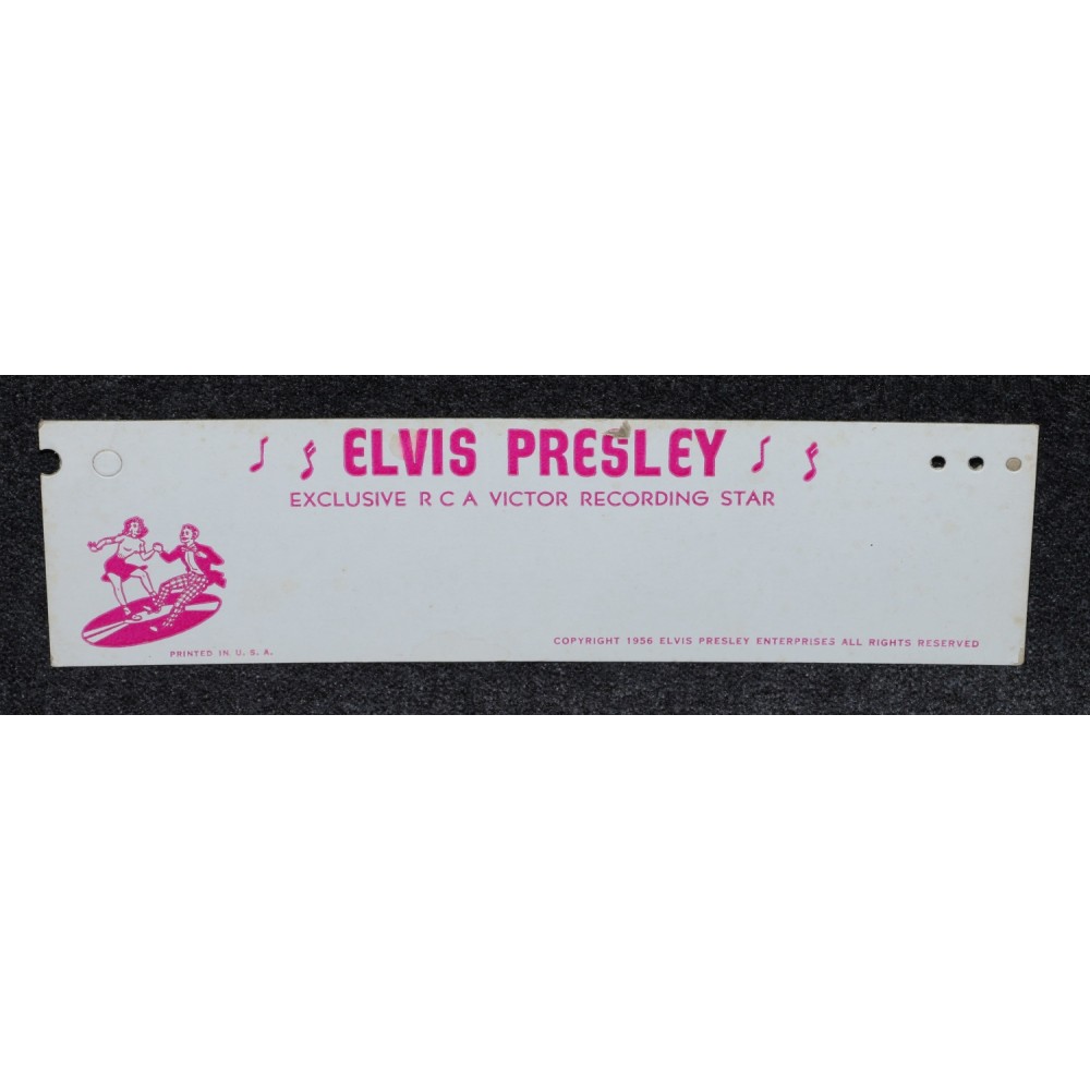 Elvis Presley 1956 Charm Bracelet Original Card Red Printing