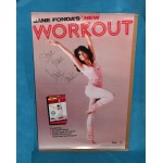 Jane Fonda Autograph Signature 1985 Workout Poster