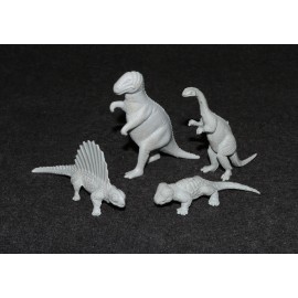 Marx Playset 1960s Dinosaur Prehistoric Scenes Gray