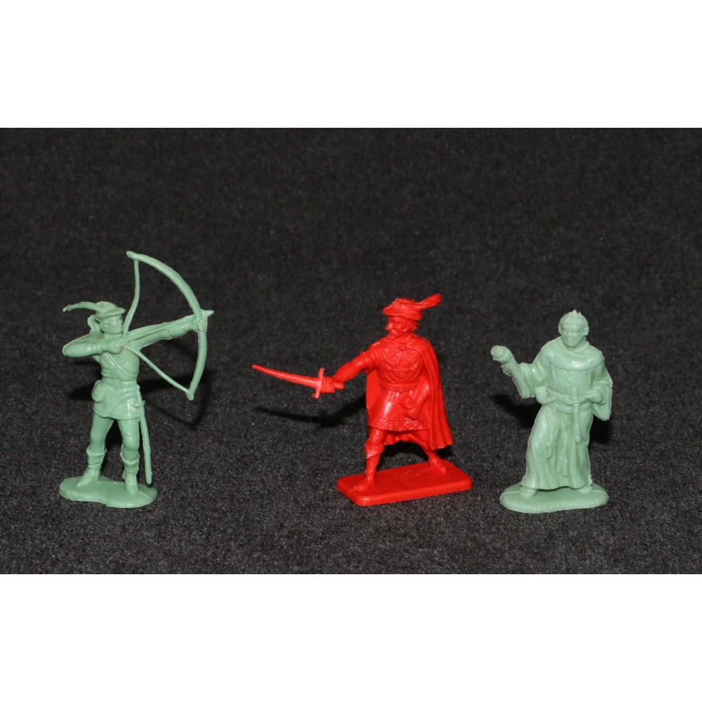 Playset 1960s Robin Hood 60mm Friar Tuck Sheriff Crescent Toys Merrymen