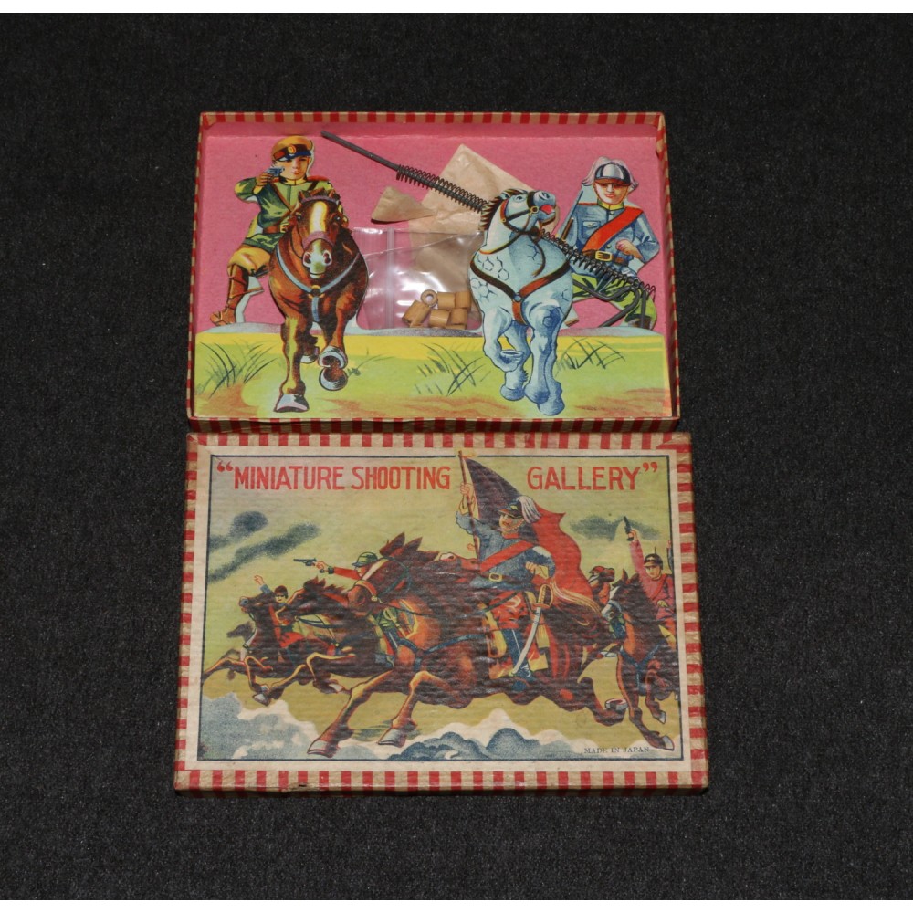 Shooting Gallery Horseback Army 1930's Miniature Japan MIB