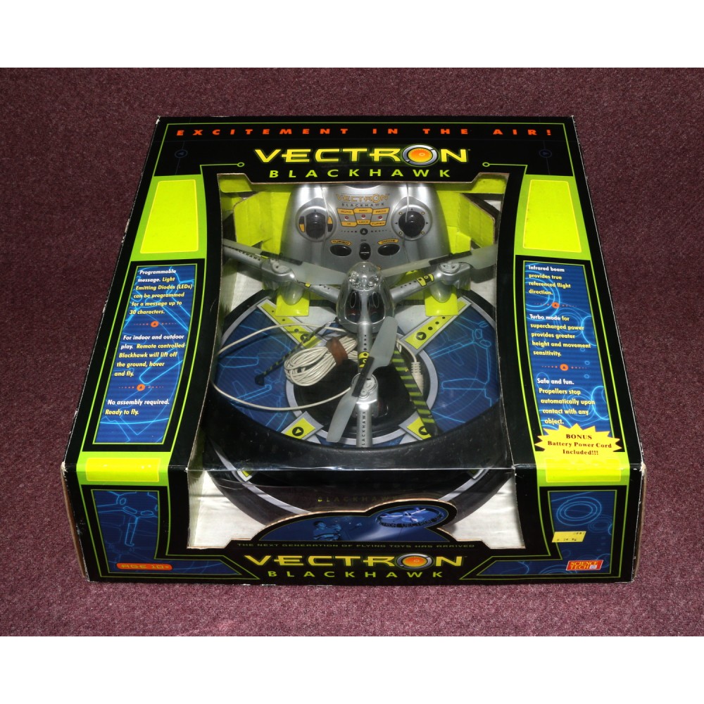 RC Aircraft Science Tech 2001 Vectron Blackhawk UFO Flying Saucer Tethered Boxed