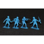 Remco 1964 Hamilton's Invaders LIGHT BLUE Defenders Army Men Variant 4/6 Set