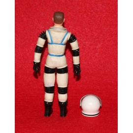 Major Matt Mason 1967 Figure White Rubber Silver Collar Black Cuffs NICE WIRES