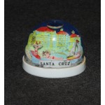 Snow Dome Globe Santa Cruz California Beach Bikini 1960s Hong Kong Souvenir