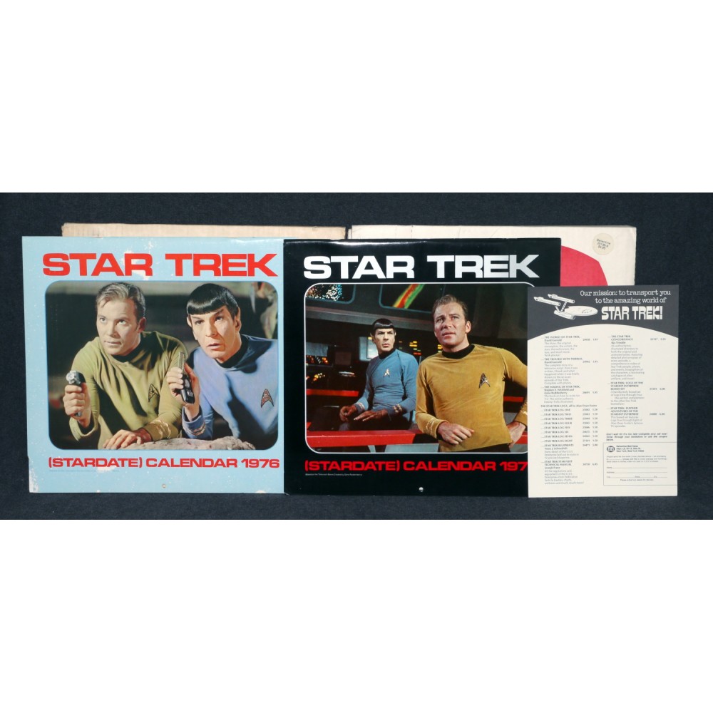 Star Trek Stardate 1977 1978 1979 Calendar x2 Ballantine Books Photos Boxed