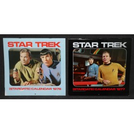 Star Trek Stardate 1977 1978 1979 Calendar x2 Ballantine Books Photos Boxed