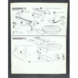 Star Trek AMT 1975 Star Trek Enterprise Instructions