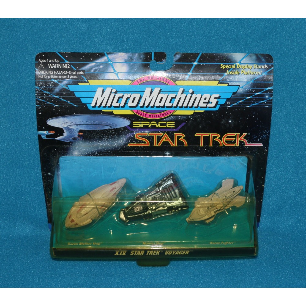 Star Trek 1995 Micro Machines XIV 14 Voyager x3 MOC A