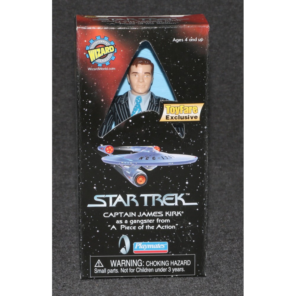 Star Trek Piece of Action Captain Kirk Toyfare Exclusive Playmates 1999 MIB