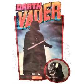 Star Wars 1980 Iron On T-Shirt Transfer Darth Vader Inset Factors Glitter