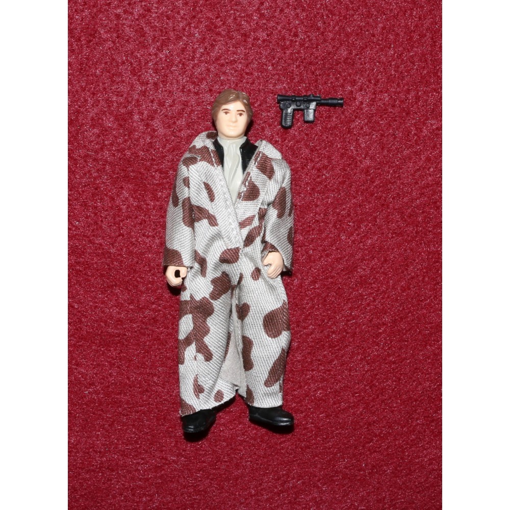 Star Wars Kenner 1984 Return of the Jedi Han Trenchcoat Camo Lapel B C9+