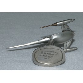 Star Wars Rawcliffe Pewter Statue Naboo Starfighter Ship RF134007