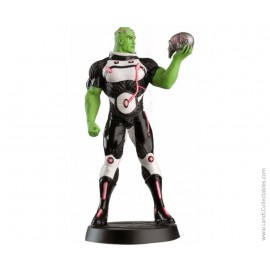 DC Super Heroes Eaglemoss 2010 Diecast Metal Statue #65 Brainiac +Mag