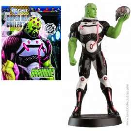 DC Super Heroes Eaglemoss 2010 Diecast Metal Statue #65 Brainiac +Mag