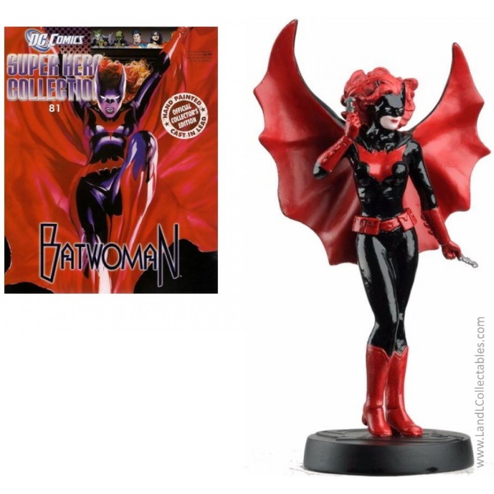 DC Super Heroes Eaglemoss 2011 Diecast Metal Statue #81 Batwoman +Mag