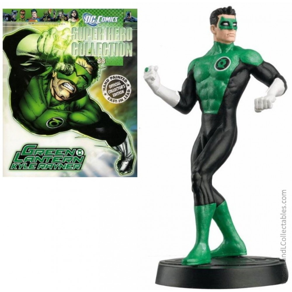 DC Super Heroes Eaglemoss 2011 Diecast Metal Statue #83 Kyle Rayner +Mag