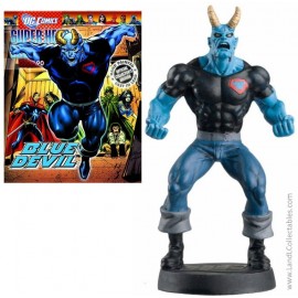 DC Super Heroes Eaglemoss 2011 Diecast Metal Statue #90 Blue Devil +Mag