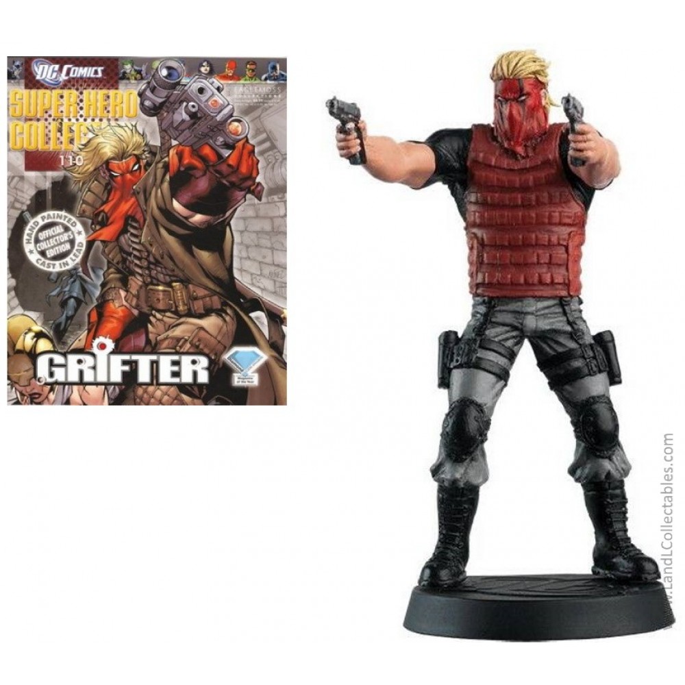 DC Super Heroes Eaglemoss 2012 Diecast Metal Statue #110 Grifter +Mag