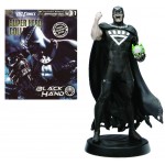 DC Super Heroes Eaglemoss 2011 Diecast Statue #1 Blackest Night Black Hand +Mag