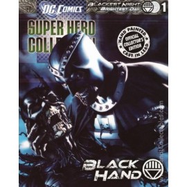 DC Super Heroes Eaglemoss 2011 Diecast Statue #1 Blackest Night Black Hand +Mag