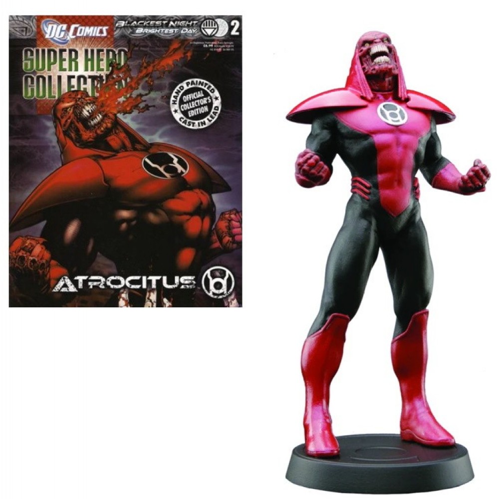 DC Super Heroes Eaglemoss 2011 Diecast Statue #2 Blackest Night Atrocitus +Mag