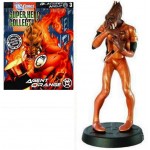 DC Super Heroes Eaglemoss 2011 Diecast Statue #3 Blackest Night Larfleeze +Mag