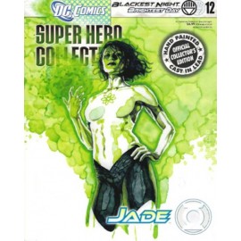 DC Super Heroes Eaglemoss 2011 Diecast Statue #12 Blackest Night Jade +Mag