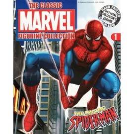 Classic Marvel Figurine Collection Eaglemoss 2005 Statue #1 Spider-Man +Mag