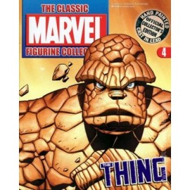 Classic Marvel Figurine Collection Eaglemoss 2005 Statue #4 The Thing +Mag