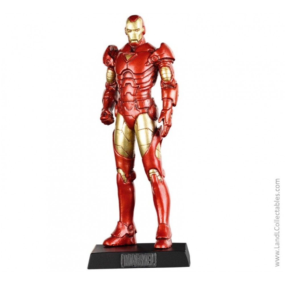 Classic Marvel Figurine Collection Eaglemoss 2006 Statue #12 Iron Man Fig Only