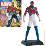 Classic Marvel Figurine Collection Eaglemoss 2007 #21 Captain Britain +Mag