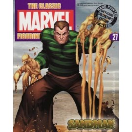 Classic Marvel Figurine Collection Eaglemoss 2007 Statue #27 Sandman +Mag