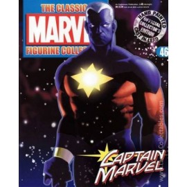 Classic Marvel Fig Coll Eaglemoss 2007 #46 Captain Marvel Genis-Vell Std +Mag