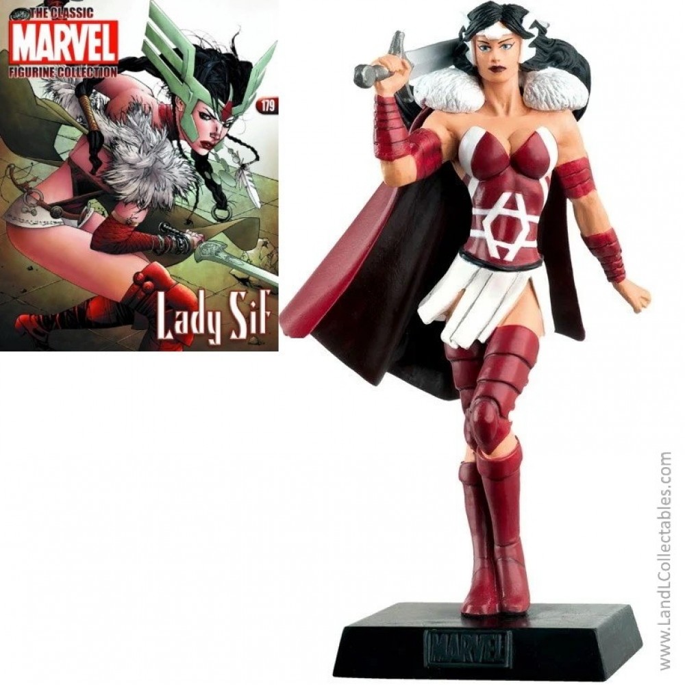 Classic Marvel Figurine Collection Eaglemoss 2012 Statue #179 Lady Sif +Mag