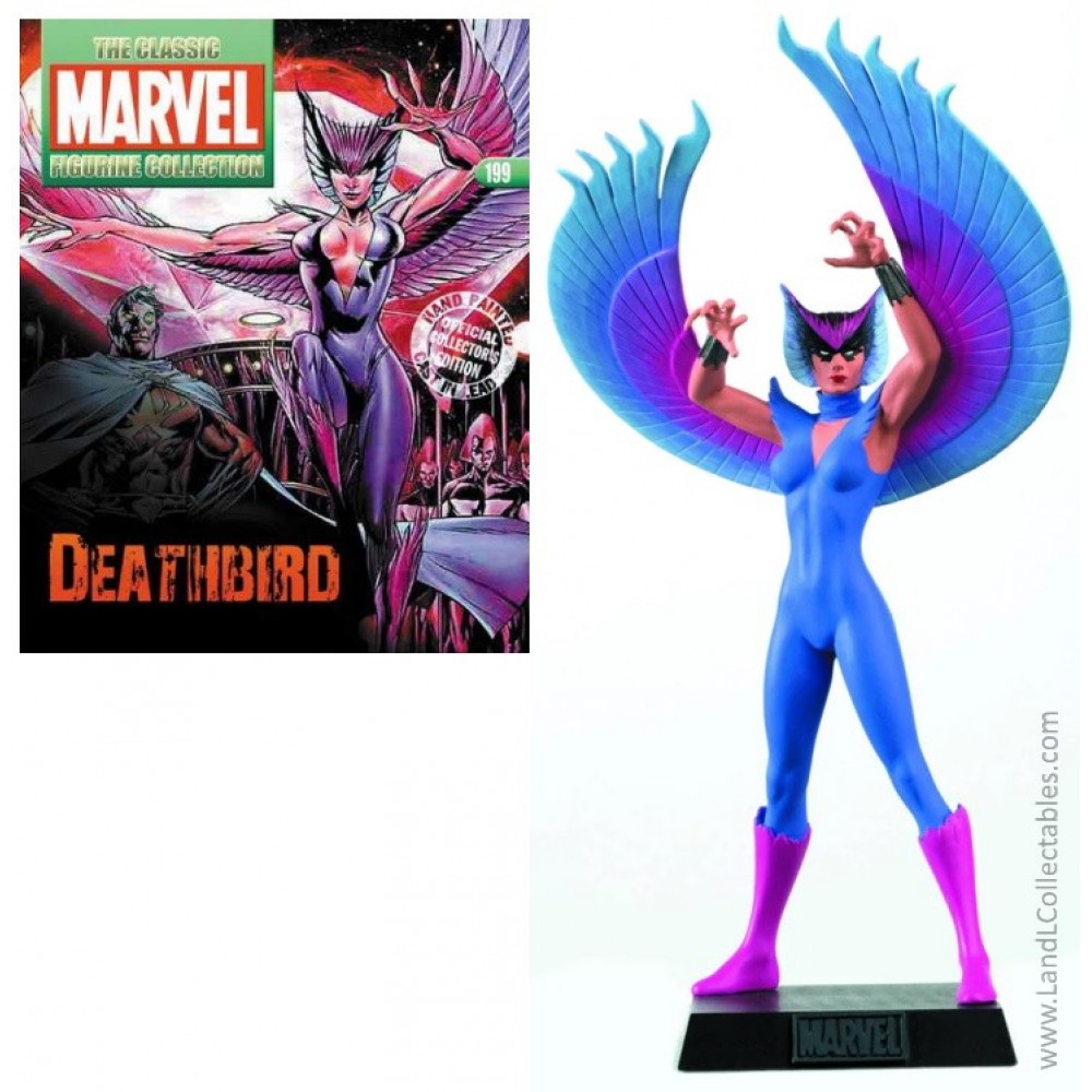 Classic Marvel Figurine Collection Eaglemoss 2013 Statue #199 Deathbird +Mag