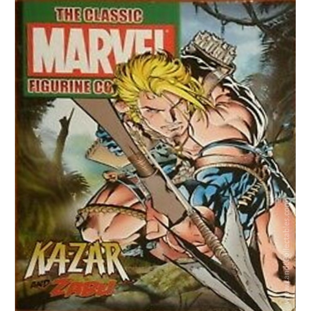 Classic Marvel Figurine Collection Eaglemoss 2010 #PR-2 Ka-Zar & Zabu Mag Only