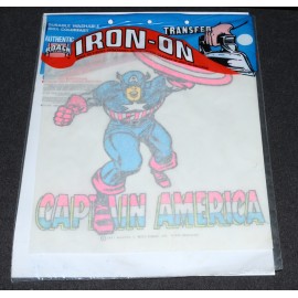 Marvel Super Heroes Captain America 1971 Roach Studios T Shirt Iron On MIP