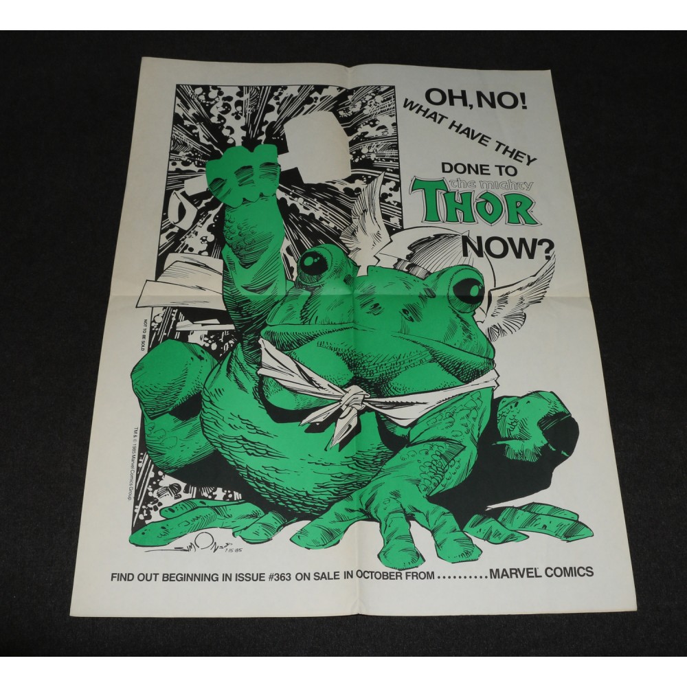 Marvel Super Heroes Promotional Poster Thor #363 Frog Throg