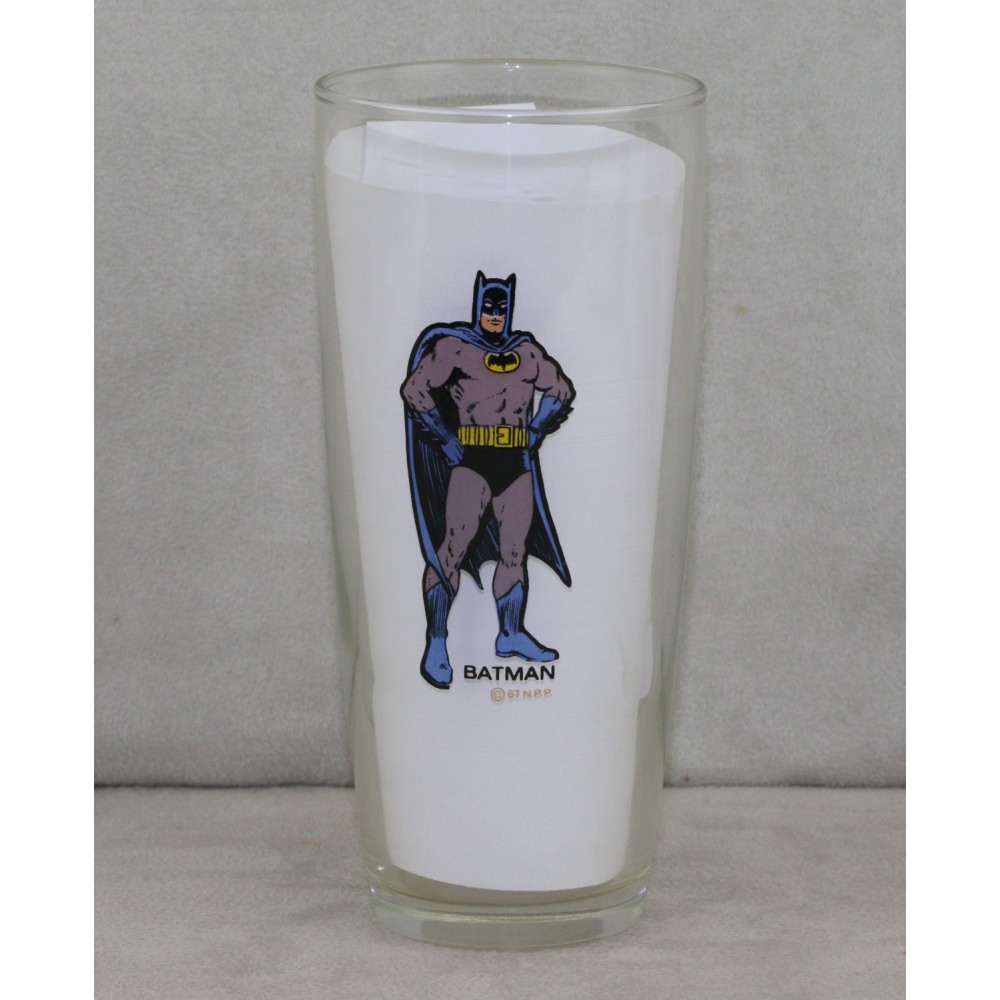 Batman 1966 1967 Drinking Glass TUMBLER Dutch Holland Netherlands Batman Stand