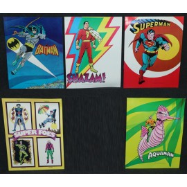 Super Friends 1975 Portfolio Folder Aquaman Superman Batman x5