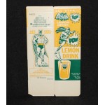 Batman 1966 Lemon Drink Unused Carton Milk 1/2 Gallon Size Cut Outs Riddler