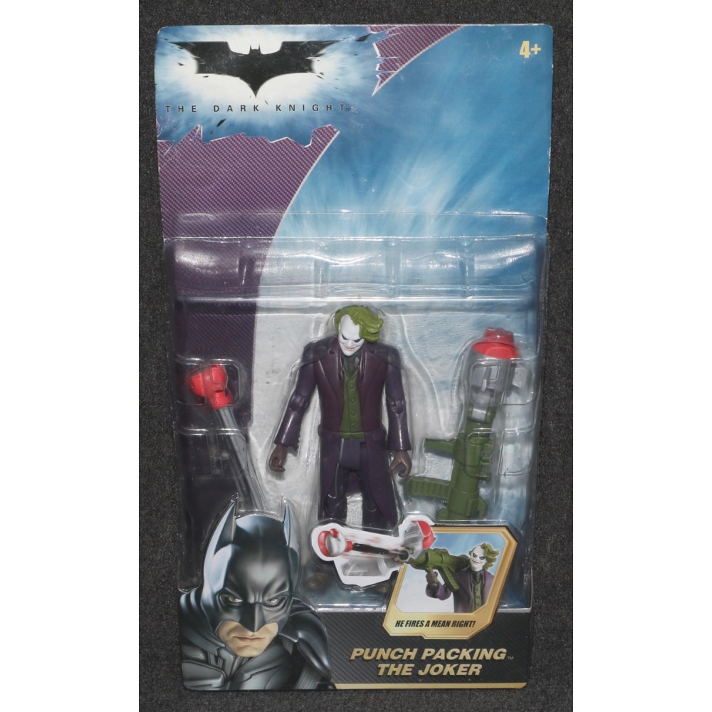 Mattel 2009 Batman The Dark Knight Punch Packing Joker MOC #M5061