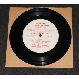 Marvel Super Heroes TV Show 1966 Demo Record 33 1/3 Promo