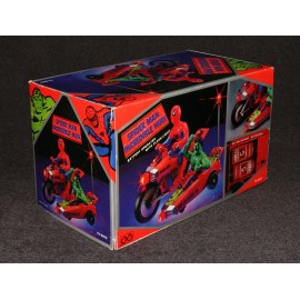 Spider-Man Hulk 1980s Motorcycle Sidecar YH-805S Battery Operated Tam Toys MIB