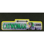 DC Super Heroes 1982 Batman Catwoman Blvd Plastic Street Sign