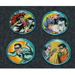 Batman 1966 Space Magic Coins Lot Trading Non-Sport Card Style x4 D