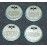 Batman 1966 Space Magic Coins Lot Trading Non-Sport Card Style x4 D